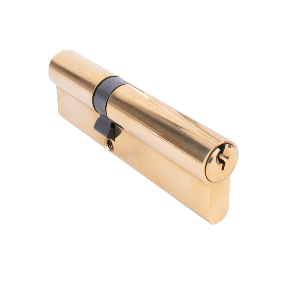 6 Pin Euro Door Cylinder  - Polished Brass (40/60)